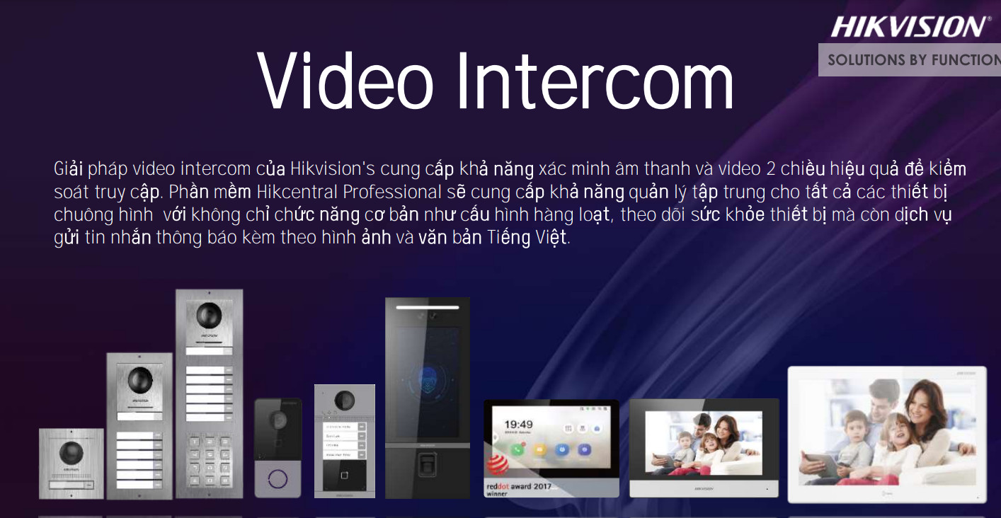 GIẢI PHÁP VIDEO INTERCOM TỪ HIKVISION