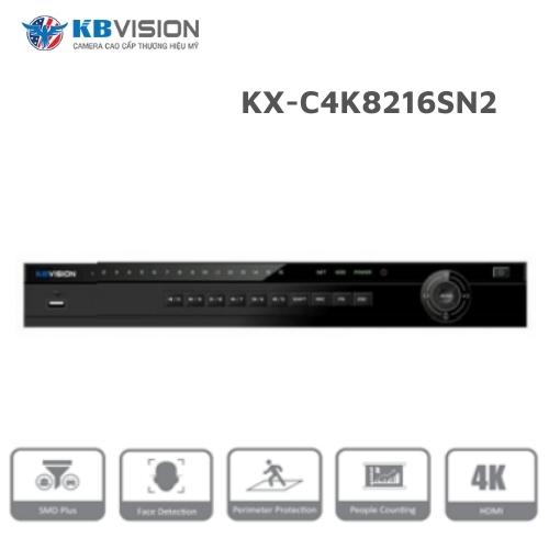 Đầu ghi NVR 16 kênh KBVISION KX-C4K8216SN2