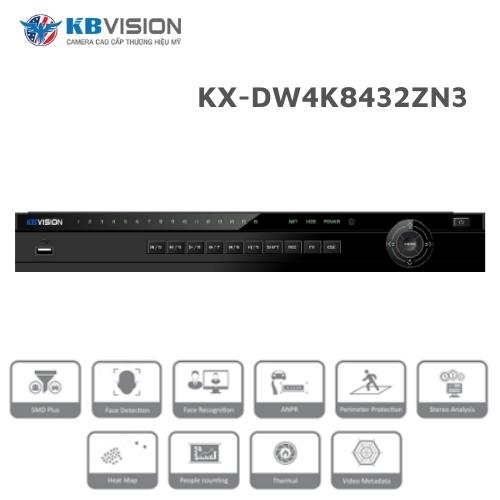 KX-DW4K8432ZN3 Đầu ghi hình IP 32 kênh KBVISION