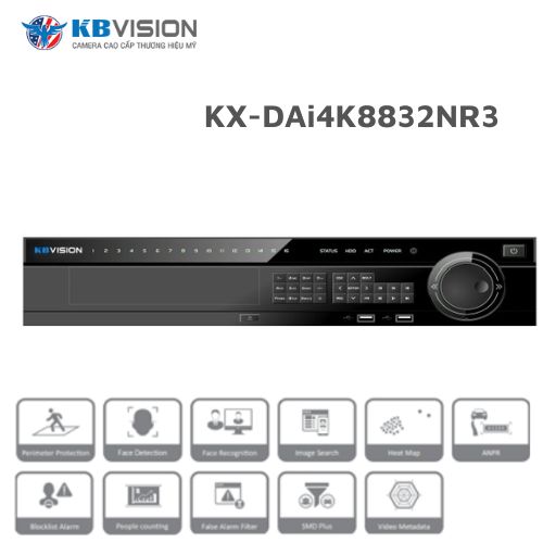 Đầu ghi hình IP 32 kênh KBVISION KX-DAi4K8832NR3