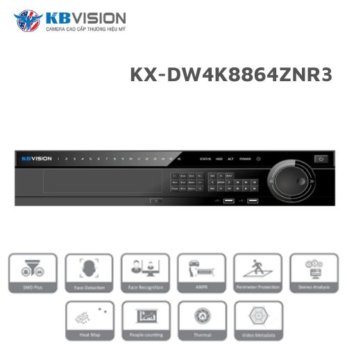 Đầu ghi NVR 64 kênh KBVISION KX-DW4K8864ZNR3