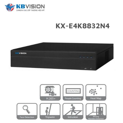 Đầu ghi hình NVR 32 kênh KBVISION KX-E4K8832N4