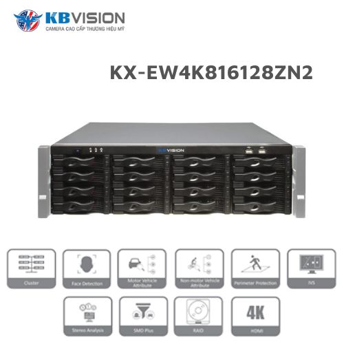 Đầu ghi hình NVR 128 kênh KBVISION KX-EW4K816128ZN2