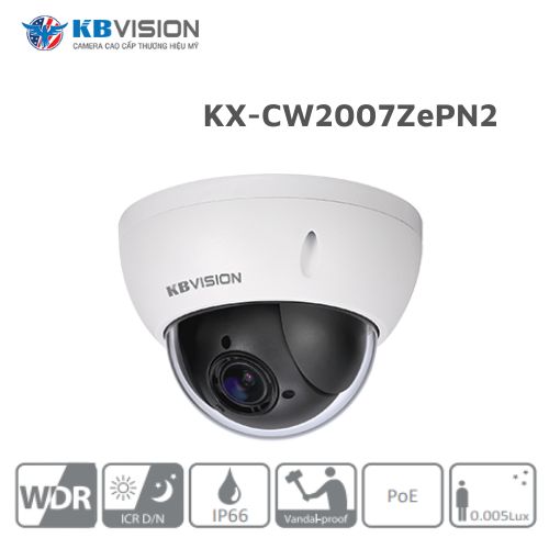 Camera IP PTZ 2.0MP KBVISION KX-CW2007ZePN2