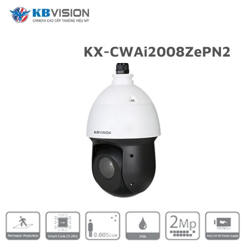 Camera Speed dome AI IP 2.0MP KBVISION KX-CWAi2008ZePN2