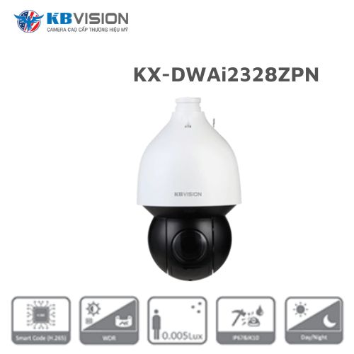 Camera Speed Dome AI IP 2.0MP KBVISION KX-DWAi2328ZPN