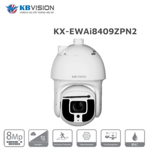 Camera IP Speeddome AI 8.0mp KBVISION KX-EWAi8409ZPN2