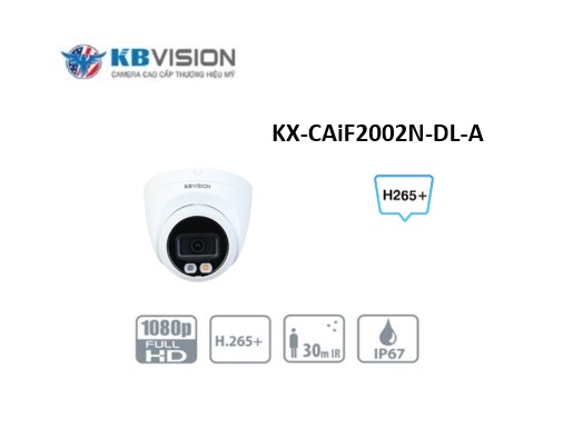 Camera IP Full Color 2.0MP KBVISION KX-CAiF2002N-DL-A