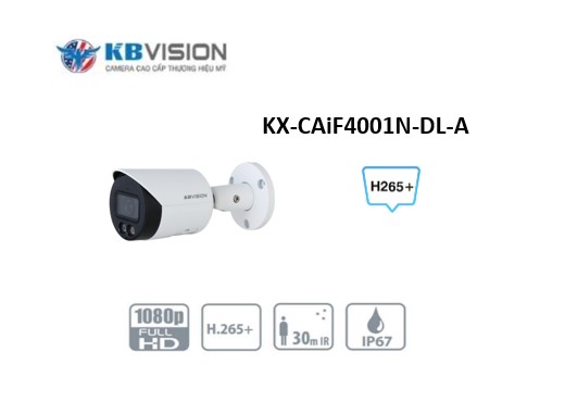 Camera IP Full Color 4.0MP KBVISION KX-CAiF4001N-DL-A