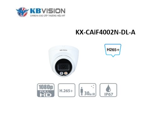 Camera IP Full Color 4.0MP KBVISION KX-CAiF4002N-DL-A