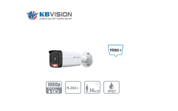 Camera IP Full Color KBVISION KX-CAiF2003N-DL-AB KX-CAiF4003N-DL-AB KX-CAiF5003N-DL-AB KX-CAiF8003N-DL-AB