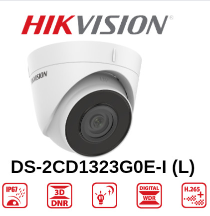 Camera Hikvision DS-2CD1323G0E-I (L) Camera Turret xoay 360°