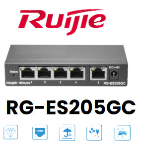 Thiết bị mạng RG-ES205GC quản lý thông minh