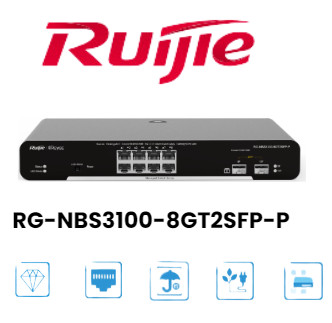 Thiết bị mạng RG-NBS3100-8GT2SFP-P nhập khẩu chính hãng