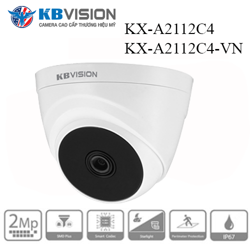 Camera Kbvision cảm biến KX-A2112C4 ánh sáng hồng ngoại