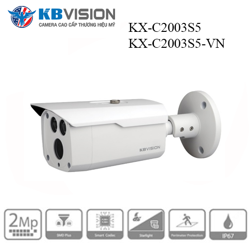Camera Kbvision KX-C2003S5 KX-C2003S5-VN đa dạng ống kính