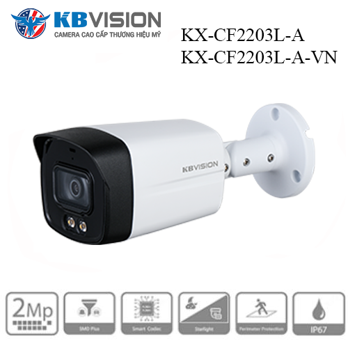 Camera Kbvision KX-CF2203L-A & KX-CF2203L-A-VN ghi hình ảnh sắc nét