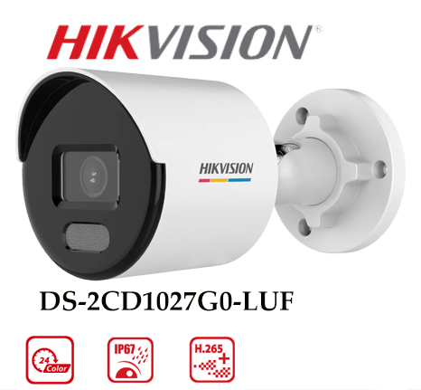 Camera DS-2CD1027G0-LUF Có Mic Đàm Thoại 2 Chiều