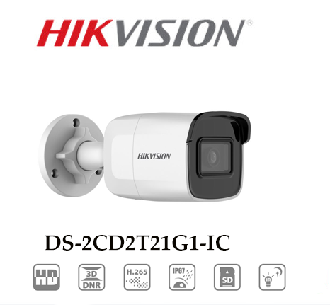 Camera DS-2CD2021G1-IC Có 2 Ống Kính Lớn Khuếch Đại Hình Ảnh