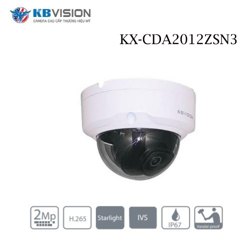 Camera Kbvision KX-CDA2012ZSN3 Tạo Hàng Rào Bảo Vệ Nhà Bạn
