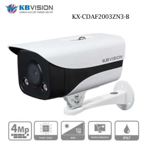 Camera Kbvision KX-CDAF2003ZN3-B Quan Sát Ban Đêm Đèn Led Xa