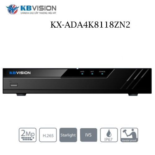 Đầu Ghi Camera Kbvision KX-ADA4K8118ZN2 8 Kênh NVR