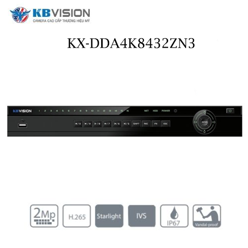 Đầu ghi KX-DDA4K8432ZN3 Và KX-D4K8432N3 IP 32 kênh Kbvision
