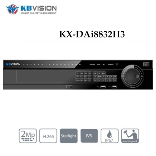 Đầu Ghi Kbvision KX-DAi8832H3 IP 32 Kênh
