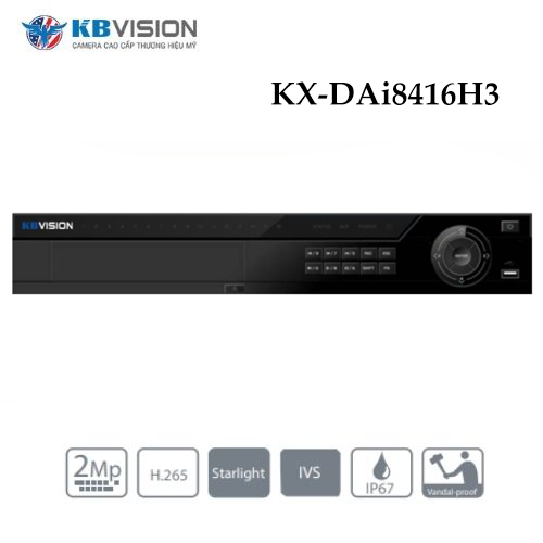 Đầu Ghi Kbvision KX-DAi8416H3 IP 16 Kênh