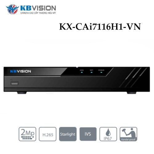 Đầu Ghi Kbvision KX-CAi7116H1-VN Full 5 In 1