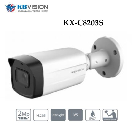 Camera Kbvision KX-C8203S 8MP Chống Nhiễu Hình Ảnh