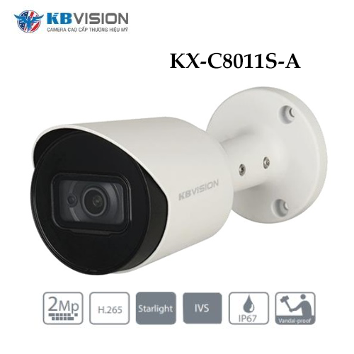 Camera Kbvision KX-C8011S-A Full HD 4 In 1