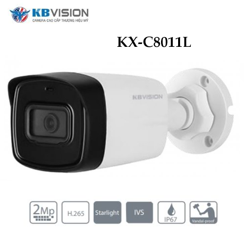 Camera Kbvision KX-C8011L Gắn Ngoài Trời Chống Nước