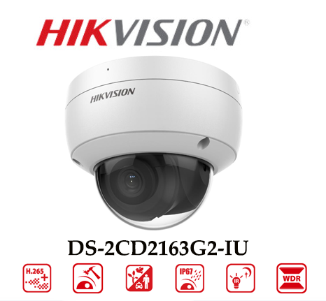 Camera Hikvision DS-2CD2163G2-IU 6MP Chống Báo Động Giả