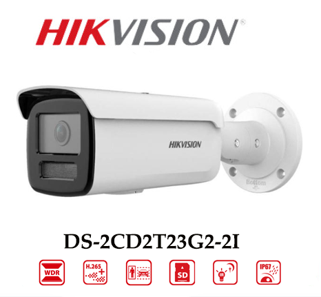 Camera Hikvision DS-2CD2T23G2-2I Ánh Sáng Hồng Ngoại 60m