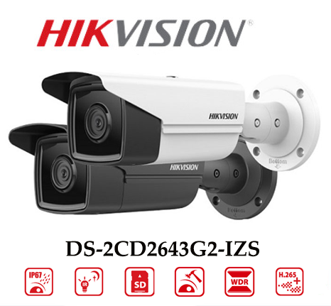 Camera Hikvision DS-2CD2643G2-IZS 4MP Chốgng Báo Động Giả