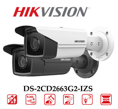 Camera Hikvision DS-2CD2663G2-IZS 6MP Chống Báo Động Giả