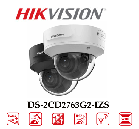 Camera Hikvision DS-2CD2763G2-IZS 6MP Mic Thu Âm