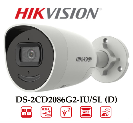 Camera Hikvision DS-2CD2086G2-IU/SL (D) 8MP Nhận Diện Khuôn Mặt