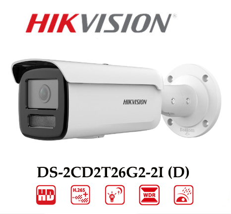 Camera Hikvision DS-2CD2T26G2-2I (D) IP 2MP Phát Hiện Đối Tượng
