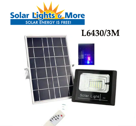 Đèn LED L6430/3M 30W Năng Lượng Mặt Trời Solar Light Chống Nước IP65