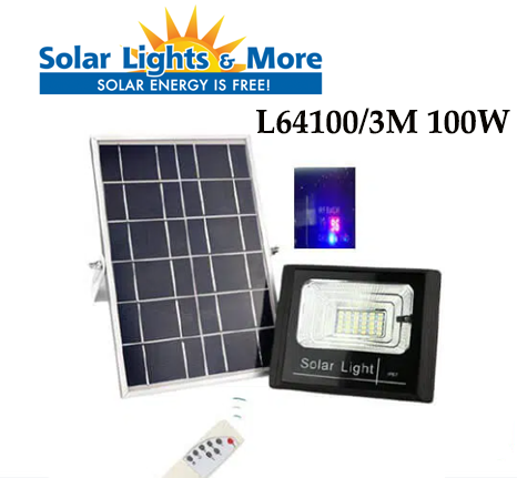 Đèn LED L64100/3M 100W Năng Lượng Mặt Trời Solar Light Chống Nước IP65