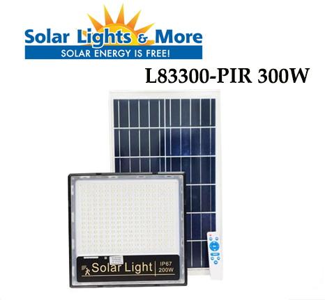 Đèn LED L83300-PIR 300W Năng Lượng Mặt Trời Solar Light