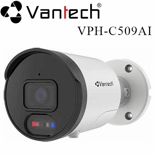 Camera Vantech VPH-C509AI Thân IP COLORFUL 5MP AI