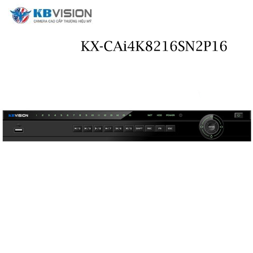 Đầu Ghi Kbvision KX-CAi4K8216SN2P16 PoE Ghi Hình 16 Kênh