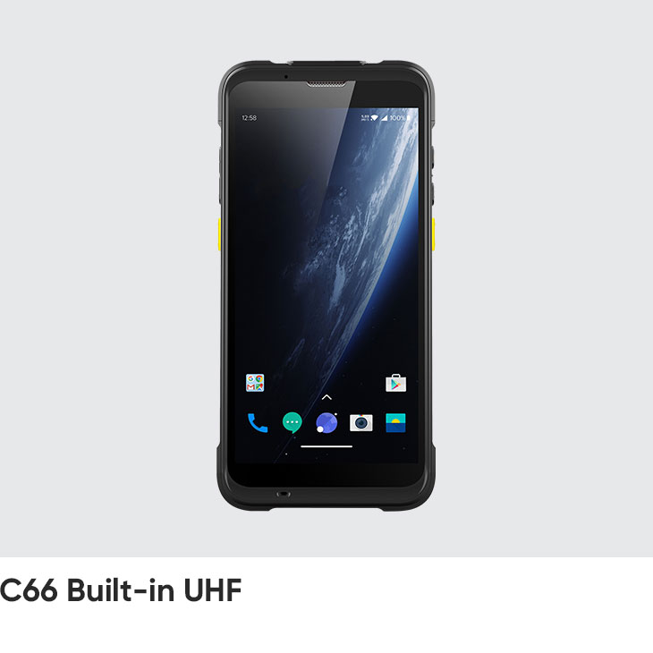 Máy kiểm đếm hàng hóa tài sản C66 Built-in RFID Reader (Android 11/13) Chainway