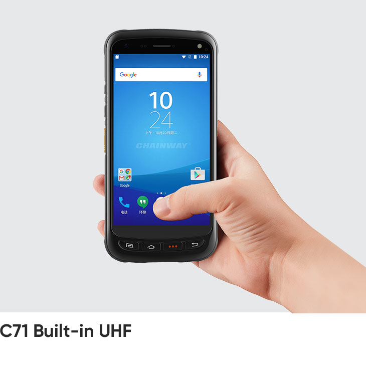 Máy kiểm đếm hàng hóa tài sản C71 Built-in RFID Reader (Android 11/13) Chainway 2